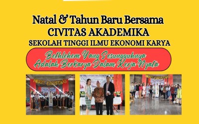 Perayaan Natal dan Tahun Baru Bersama Civitas Akademika STIE Karya: Menghadirkan 